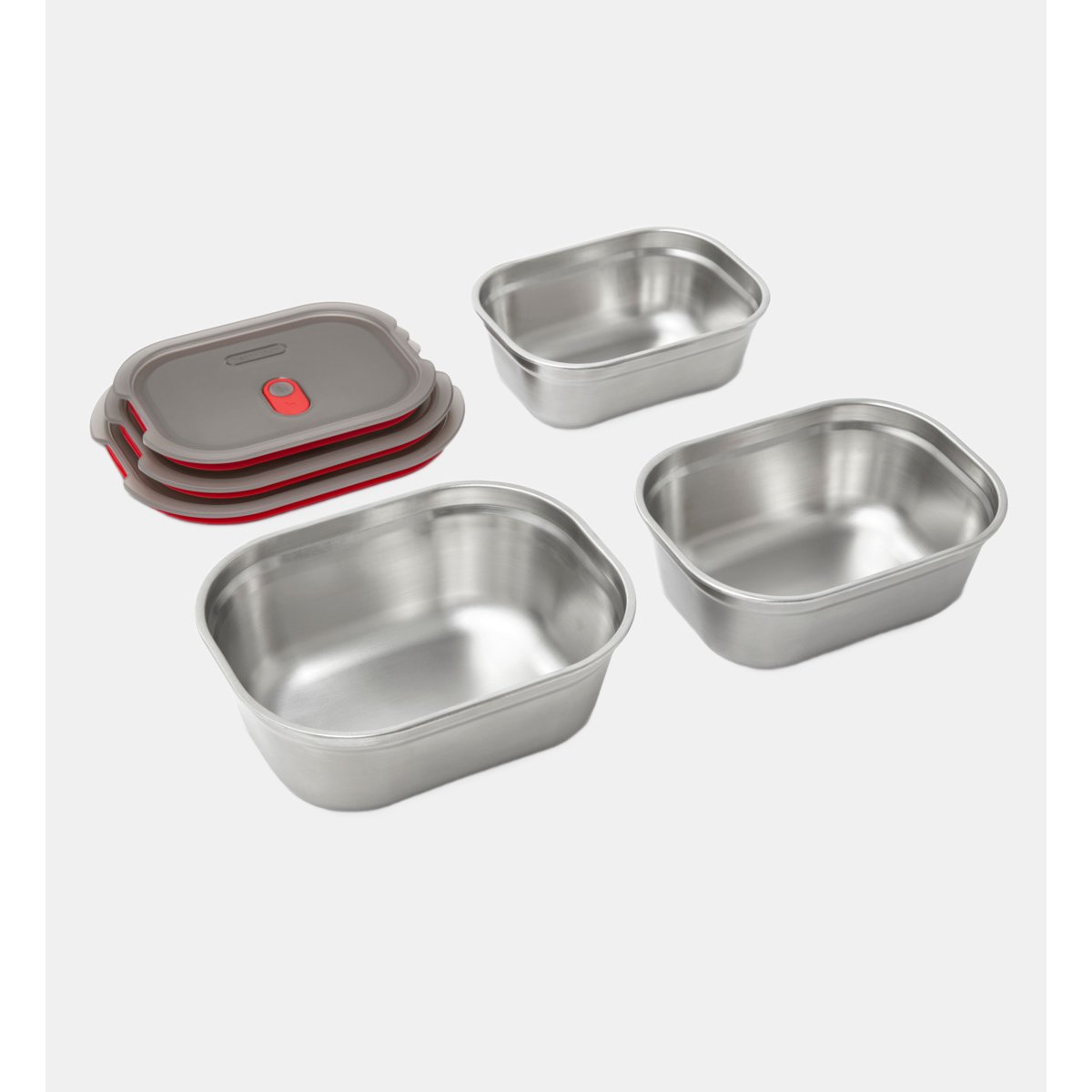 Lot de 3 boites repas couleur unique, BLACK + BLUM