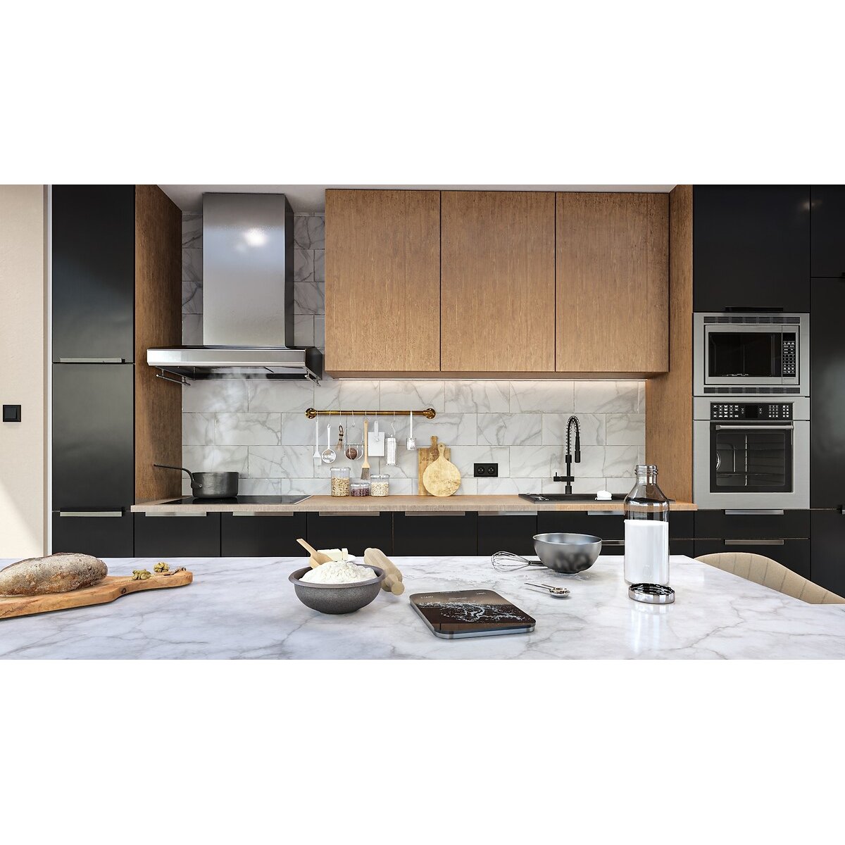 Balance de cuisine Aqua Resist noir, TERRAILLON