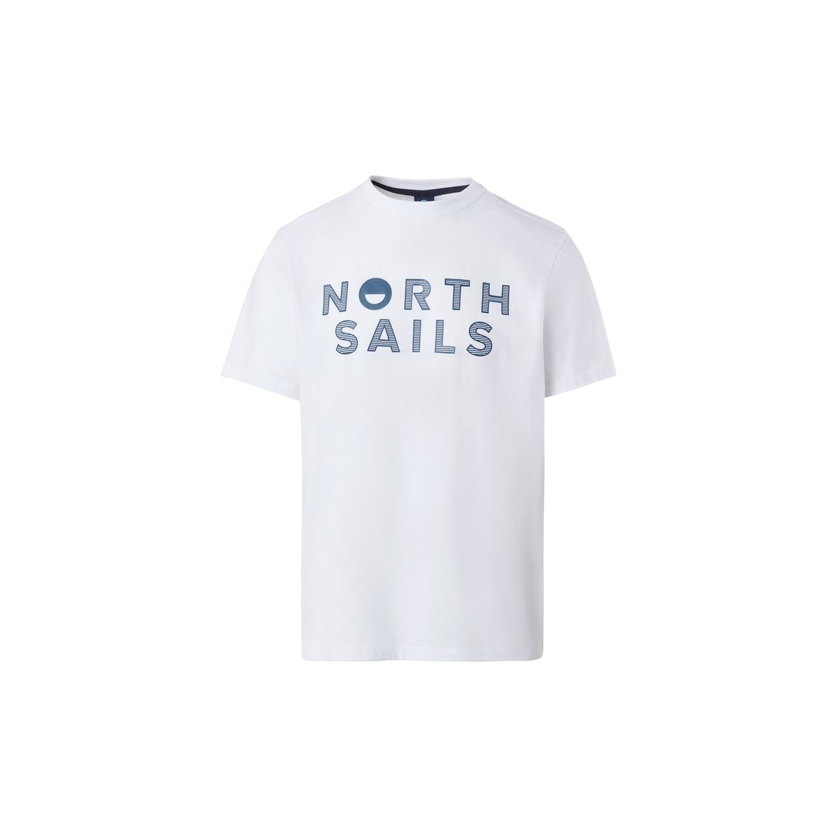 T-shirt avec imprimé à logo blanc, NORTH SAILS