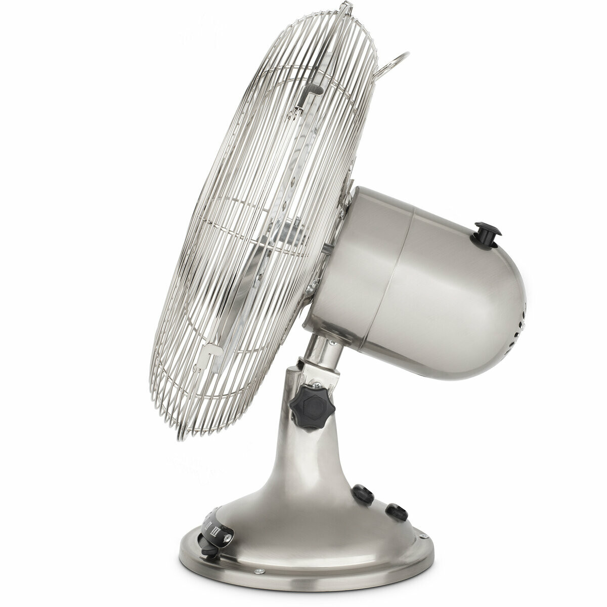 ventilateur de table métal - joe48 argent, H.KOENIG
