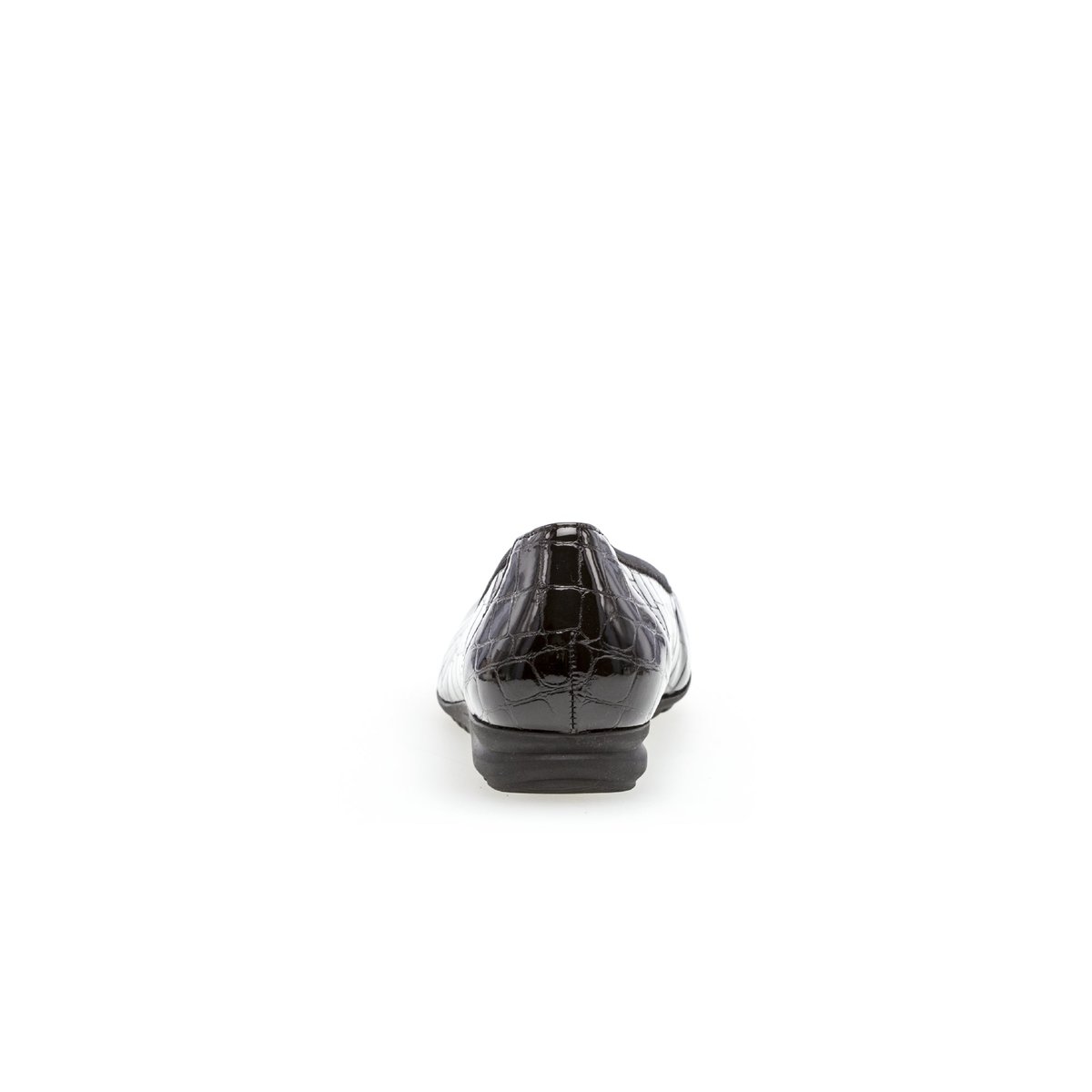 Ballerines en vernis à talon compensé noir, GABOR