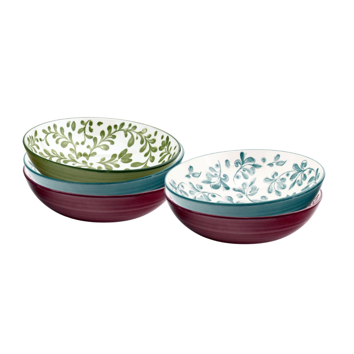 Lot de 6 assiettes creuses, TRATTORIA multicolore, ARTIME