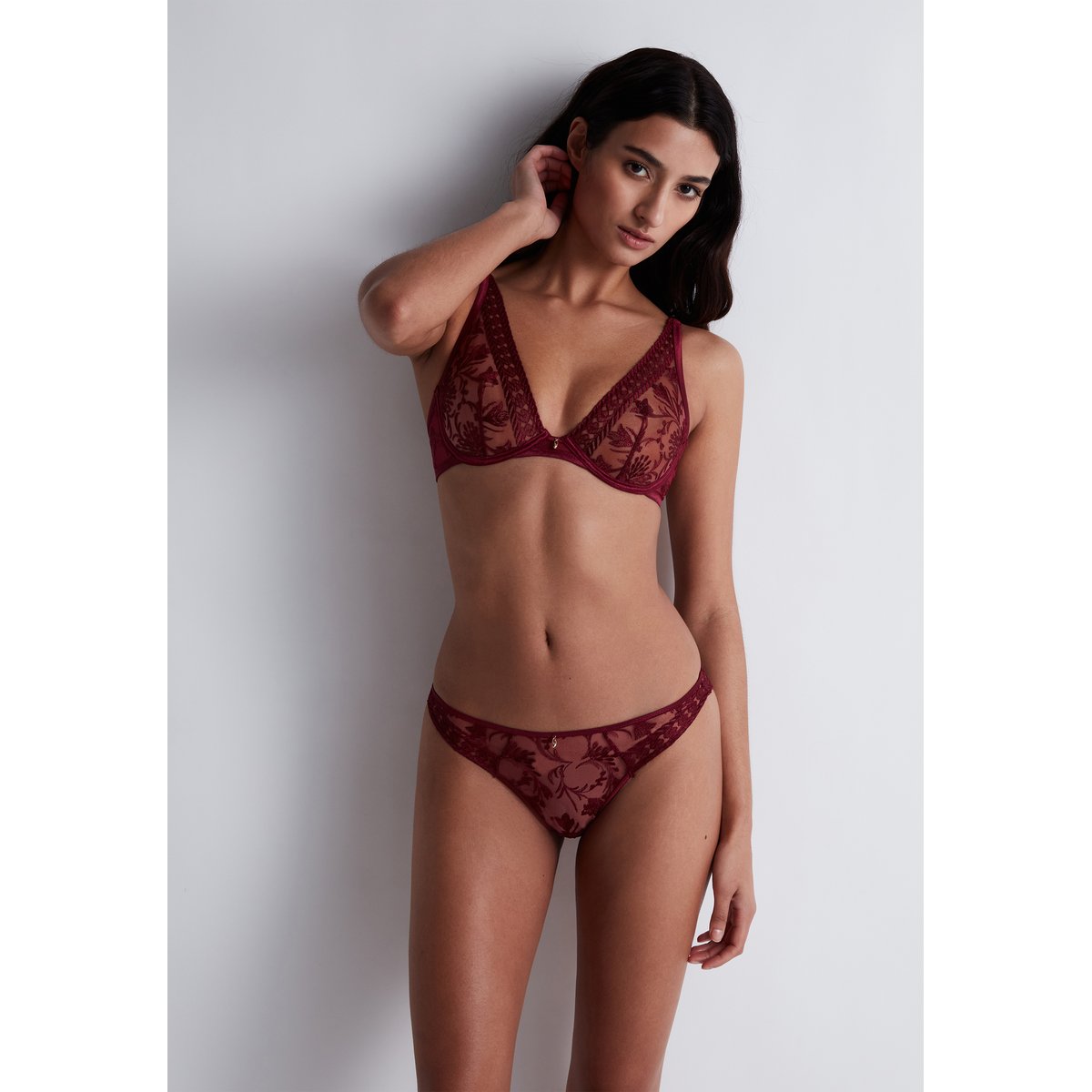 Soutien gorge Triangle avec armatures Magnetic Spell rouge, AUBADE