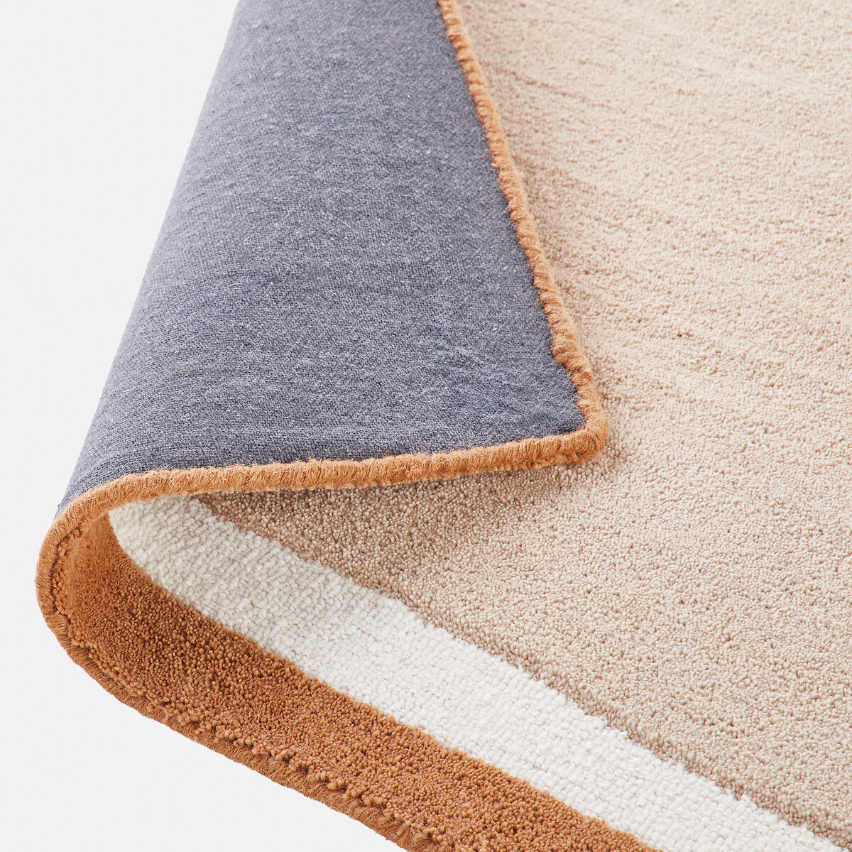 Tapis polyester et laine, Nomia beige, LA REDOUTE INTERIEURS