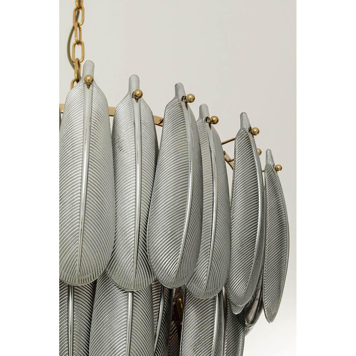 Suspension Feather Glow Ø60cm argent, KARE DESIGN