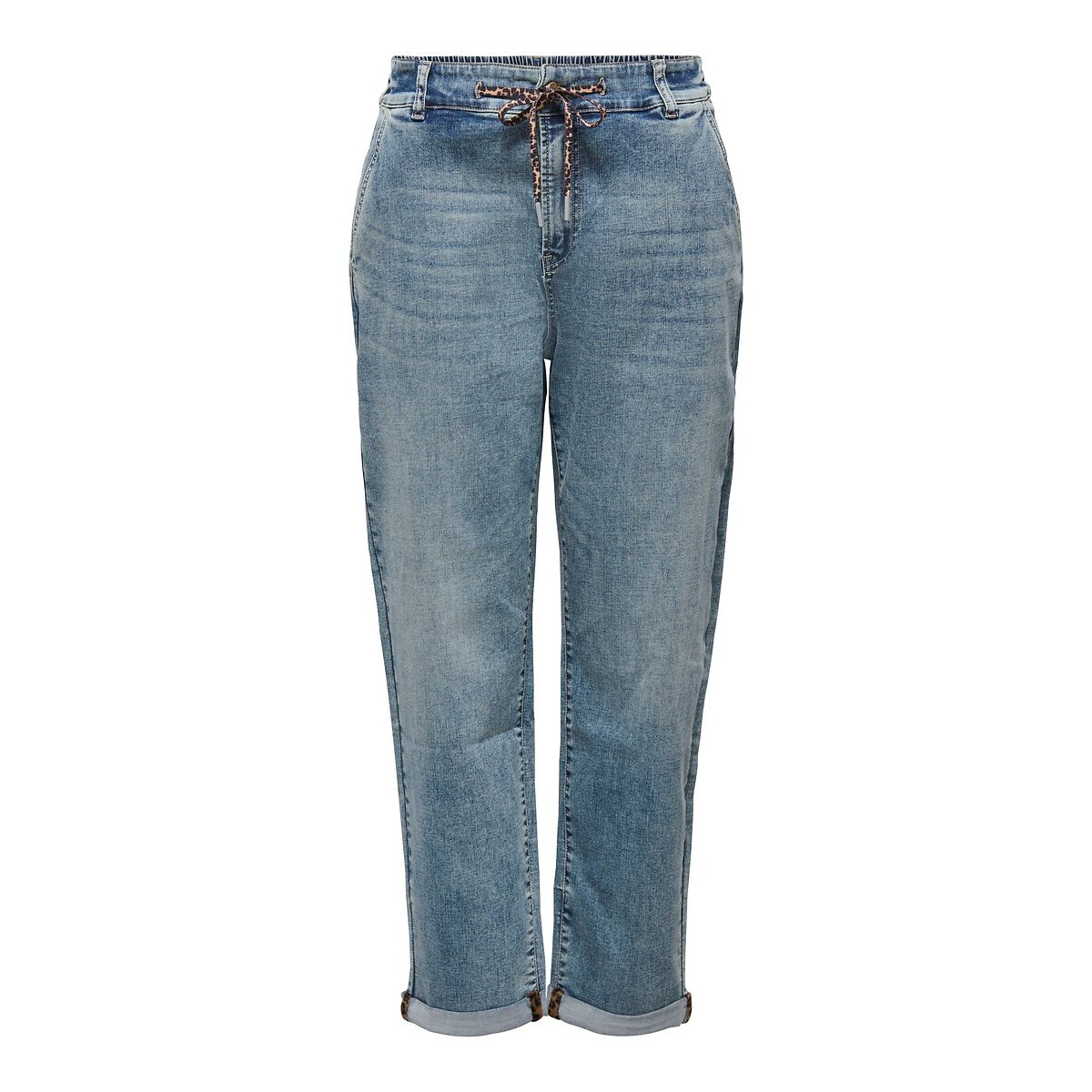 Jean droit avec lien resserrable medium blue, ONLY