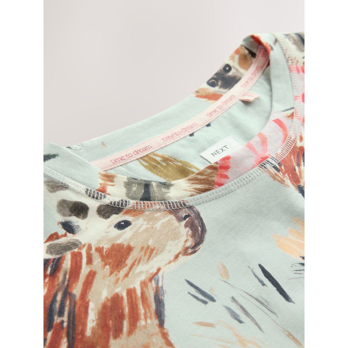 Chemise de nuit capybara bleu, NEXT