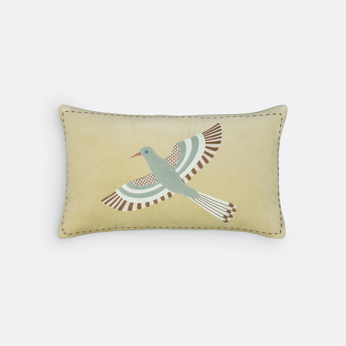 Housse de coussin rectangulaire en velours, Afti vert, LA REDOUTE INTERIEURS