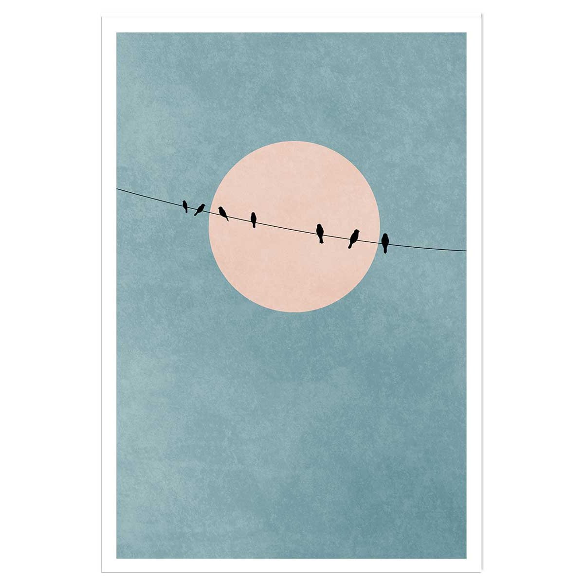 Affiche paysage Silence et gratitude affiche seule, HEXOA