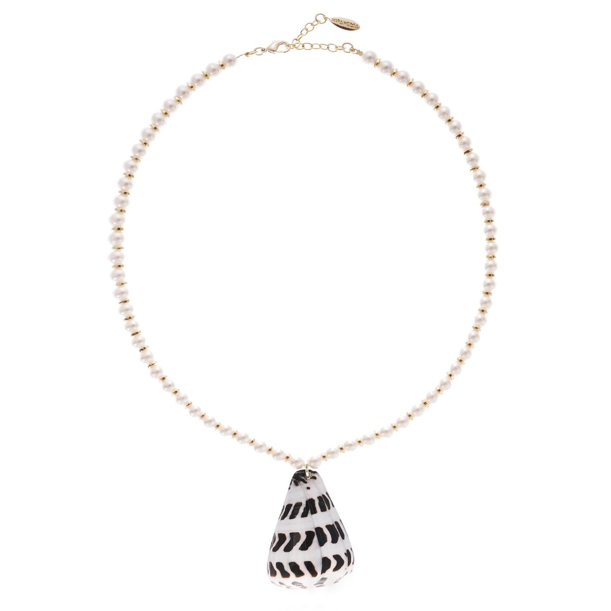 Collier de perles pendentif coquillage FELOUK blanc, HIPANEMA
