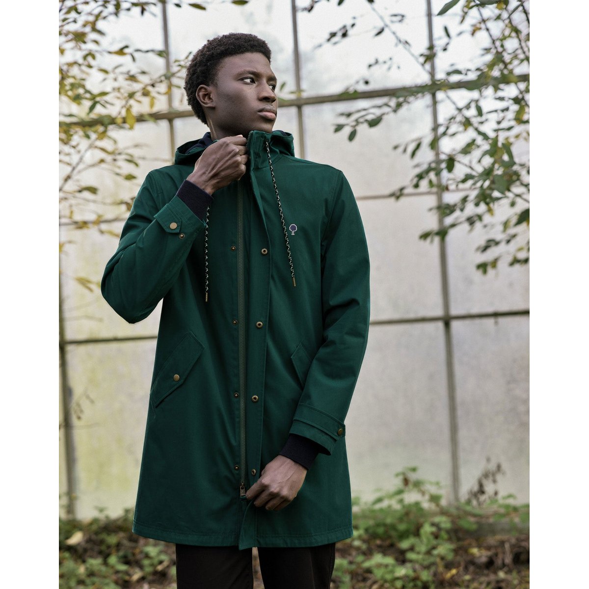 Imperméable coton GRESIGNE vert sapin, FAGUO