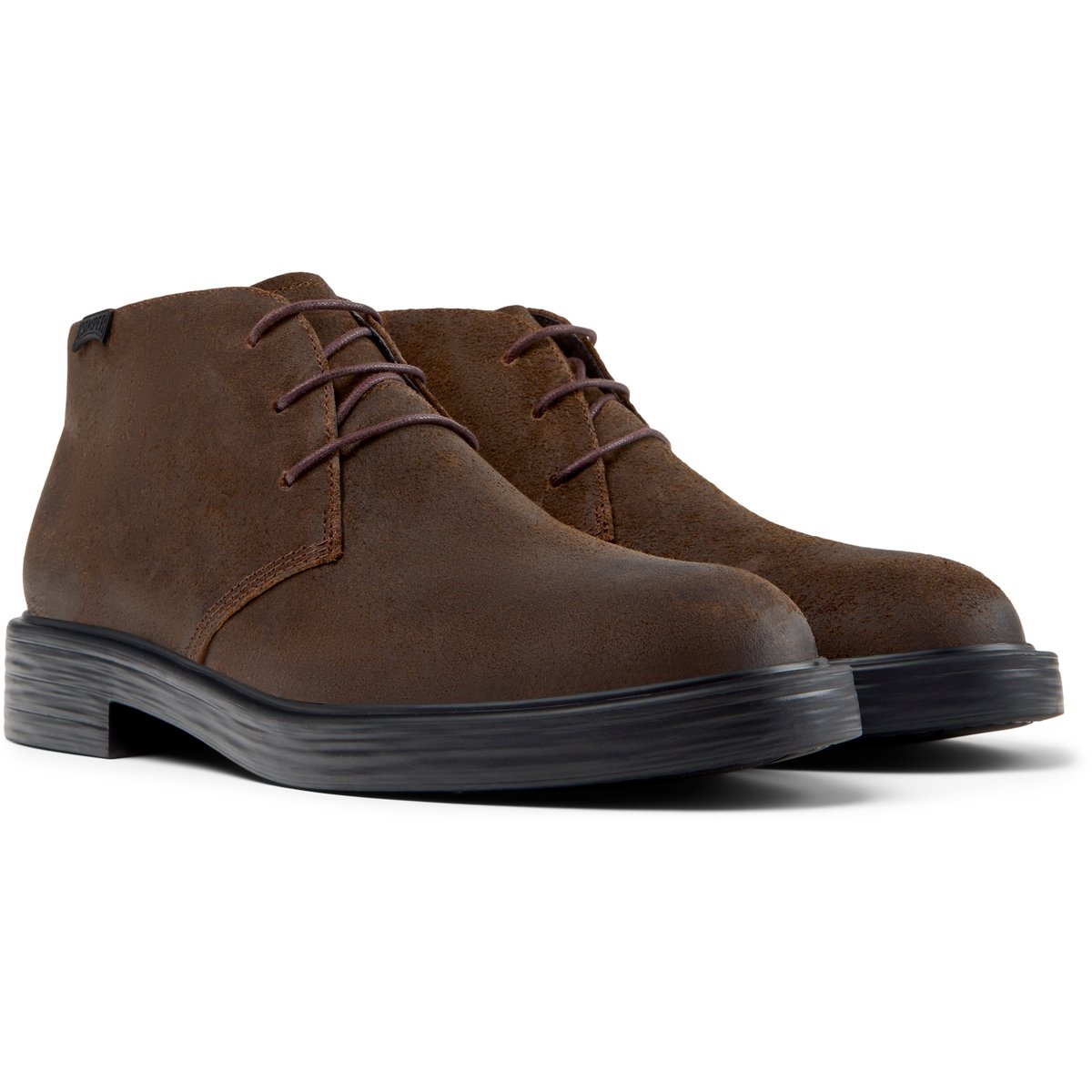 Bottines Dean cuir marron foncé, CAMPER