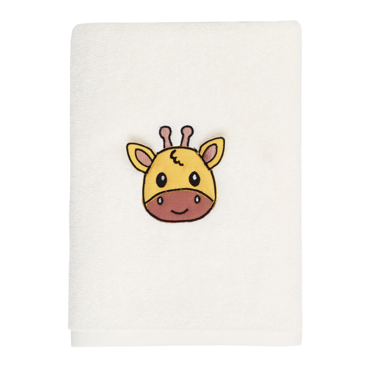 Drap de bain enfant QUINCY LA GIRAFE ecru, SENSEI MAISON