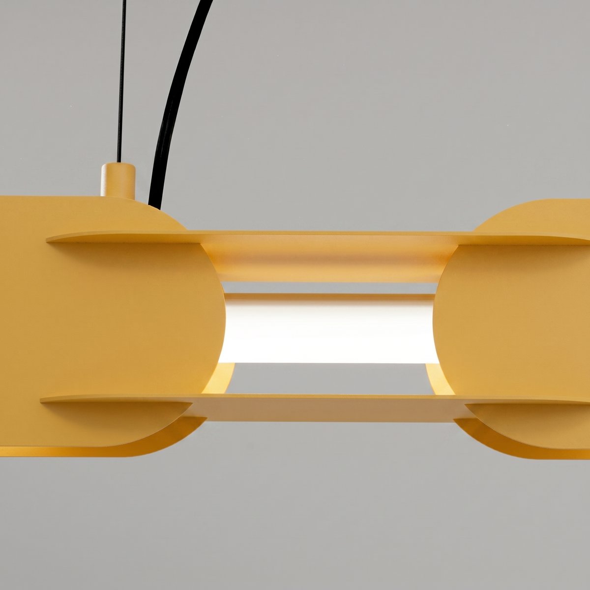 Suspension Acier Jaune LED 1 Chain jaune, EDEN