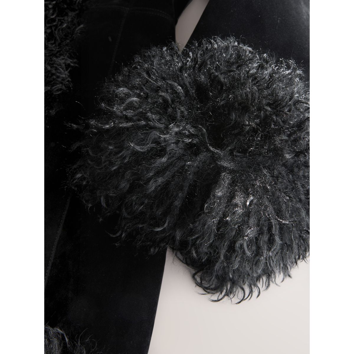 Veste doublée de imitation fourrure penny lane noir, NEXT