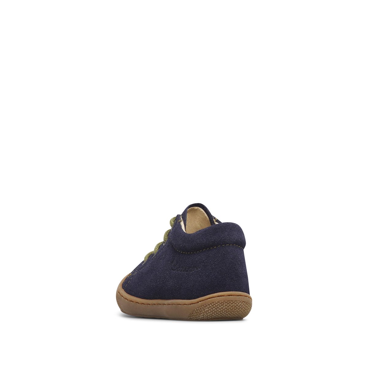 Chaussures premiers pas en suède COCOON marine-kaki, NATURINO