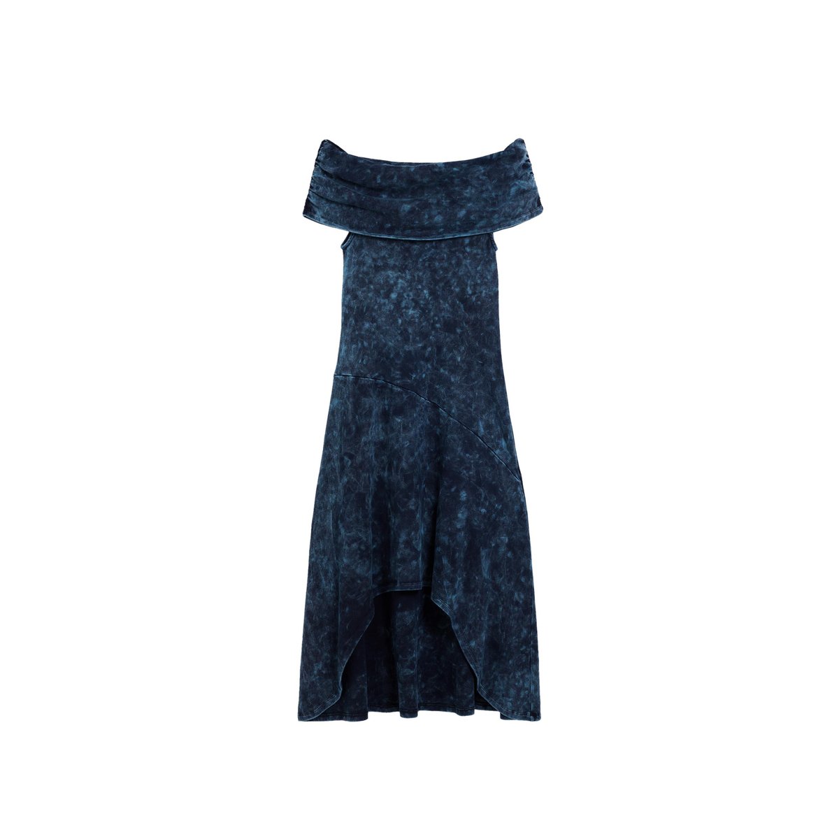 Robe tie-dye asymétrique bleu, DESIGUAL