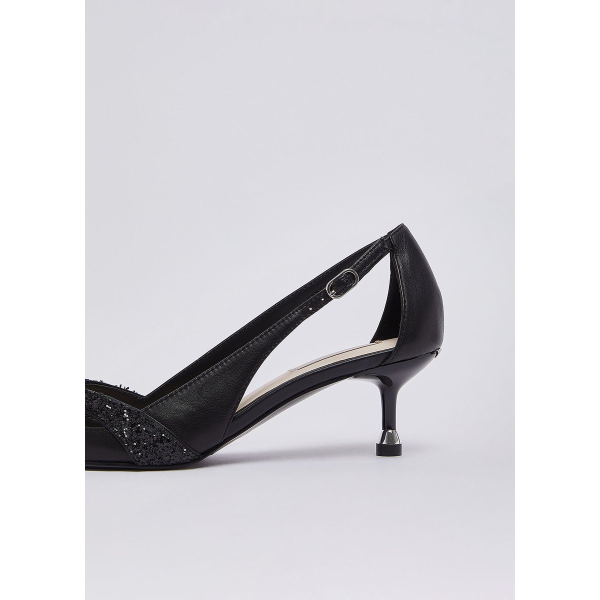 Escarpins pailletés avec découpes noir, LIU JO