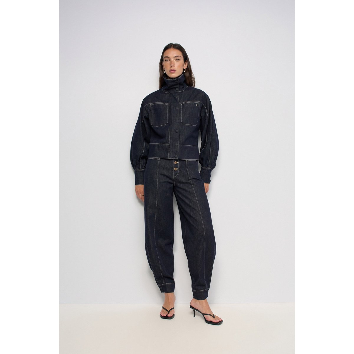 BOMBER DENIM ATELIER bleu foncé, SALSA JEANS