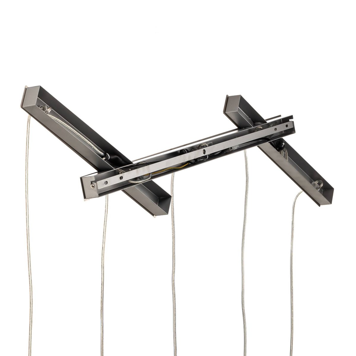 Suspension en textile jeunes, Thamila nickel, caramel, noir, gris, blanc, marron, LUCANDE