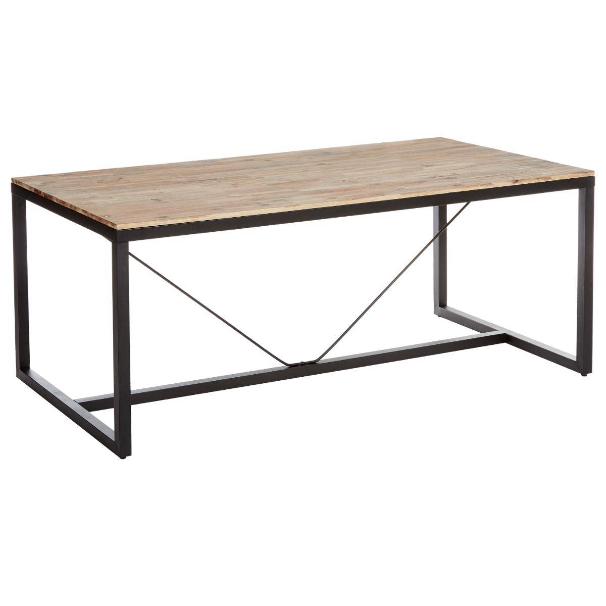Table à manger 6/8 personnes bois d'acacia EDENA marron, ATMOSPHERA