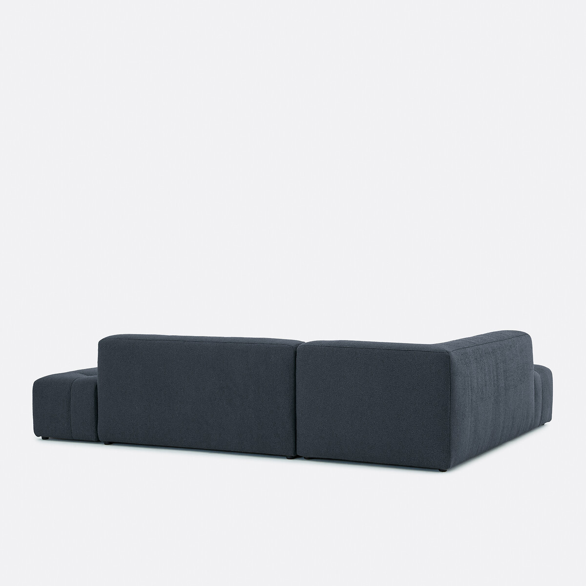 Hoekslaapbank links, fijne badstof, FANO blauw, LA REDOUTE INTERIEURS