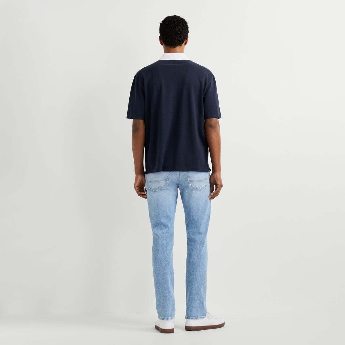 Polo Piqué Fit Casual bleu mer profonde, PEPE JEANS