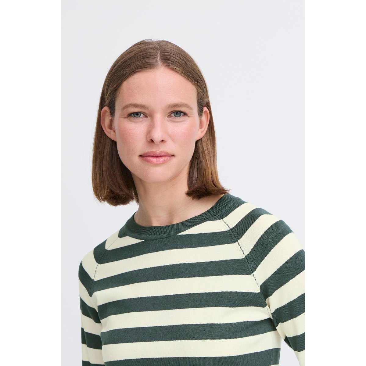 Pull en maille manches longues vert green gables mix, B.YOUNG
