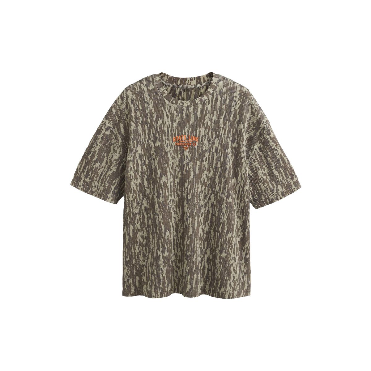 T-shirt décontracté à motif edit kaki imprimé camouflage, NEXT