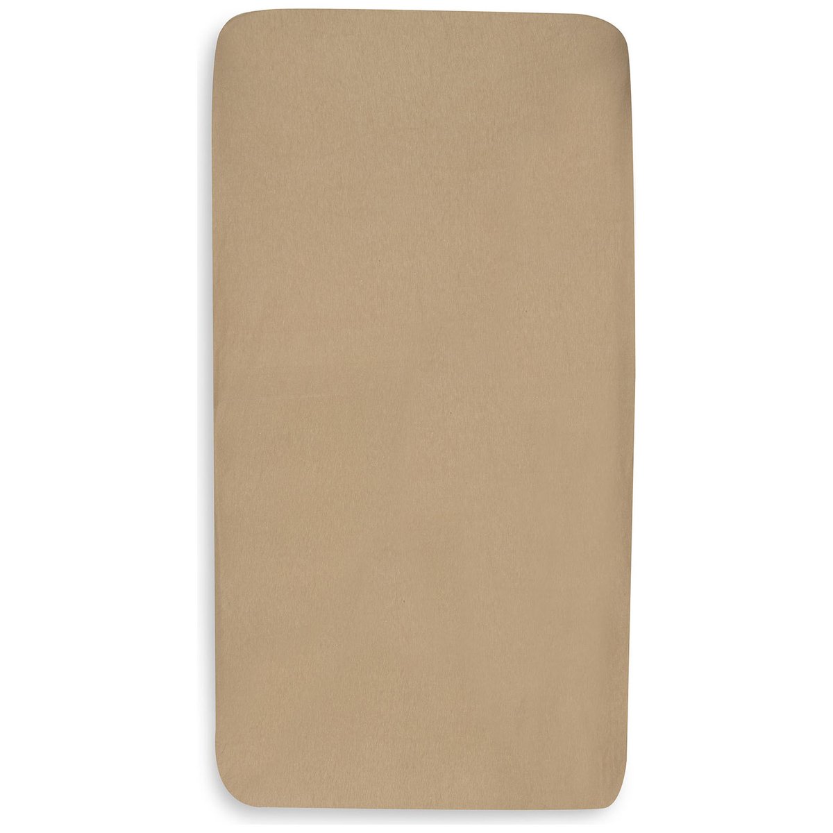 Lot de 2 draps housses en jersey marron, écru, JOLLEIN
