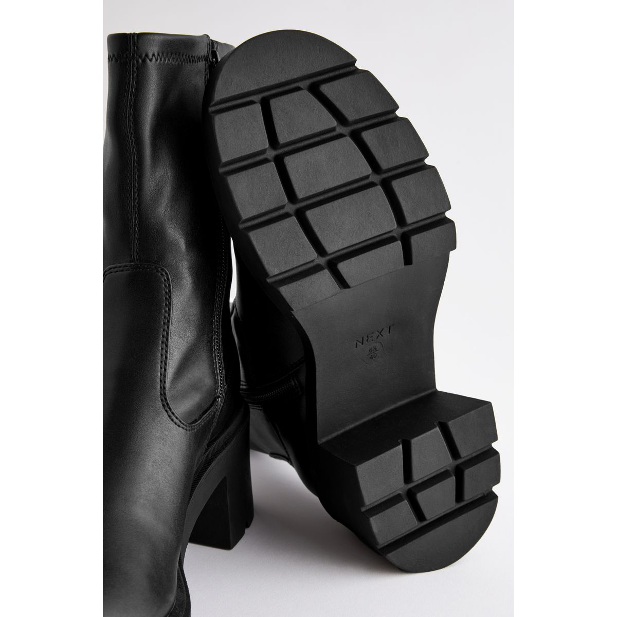 Bottines souples semelle épaisse noir, NEXT