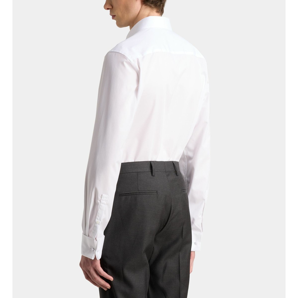 Chemise droite hsreprem sans repassage popeline de coton blanc, GALERIES LAFAYETTE