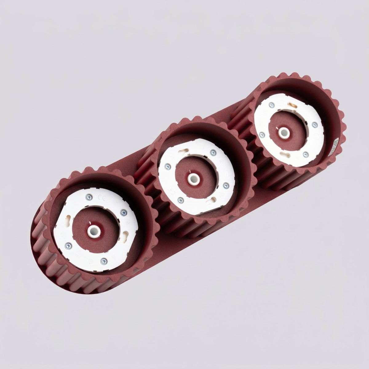Plafonnier Aluminium Bordeaux Gx53 3 AURA bordeaux, EDEN