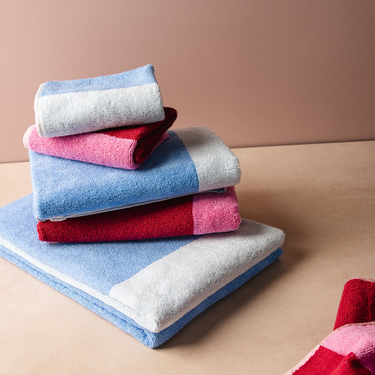 Lot de 2 Serviette De Bain PIXIE bleu, ONA