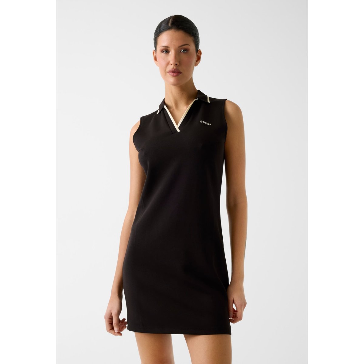 Robe Polo Sans Manches noir, GUESS