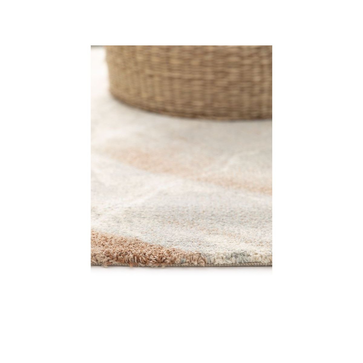 Tapis poils poils ras style , RIVIERE bleu, BOBOCHIC