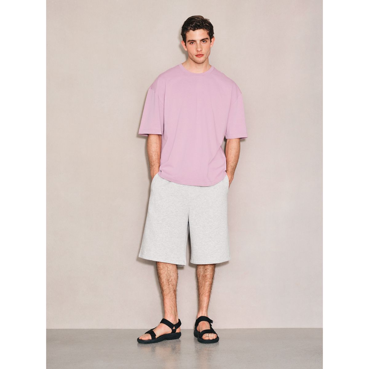 T-shirt oversize épais edit lilas, NEXT
