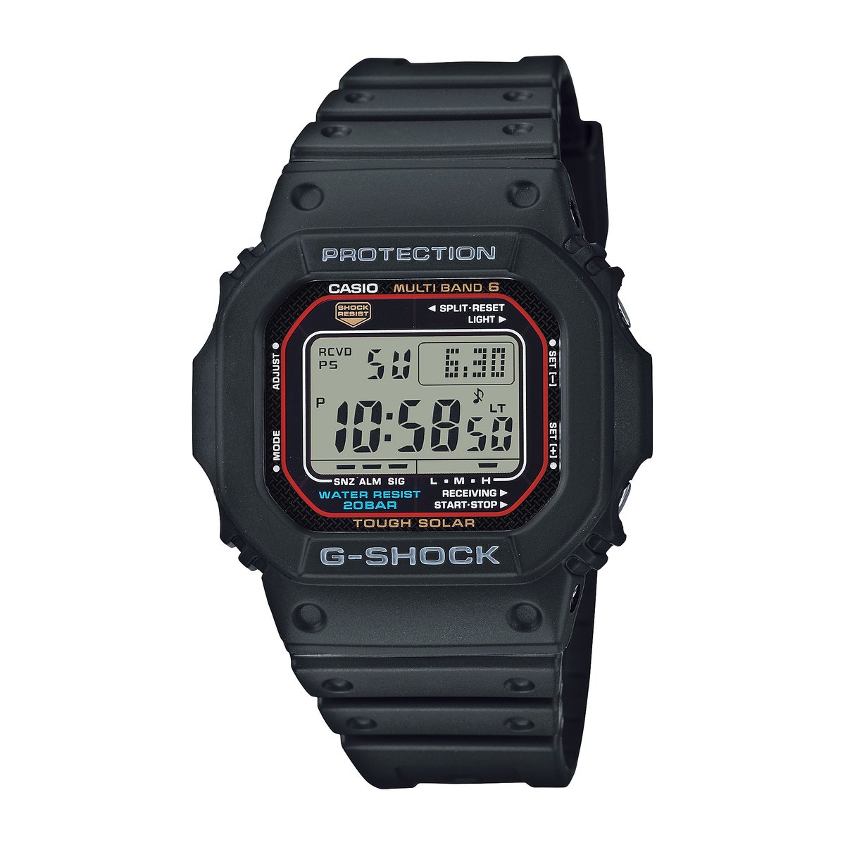 Montre Digital CASIO G-SHOCK noir gris noir, G-SHOCK