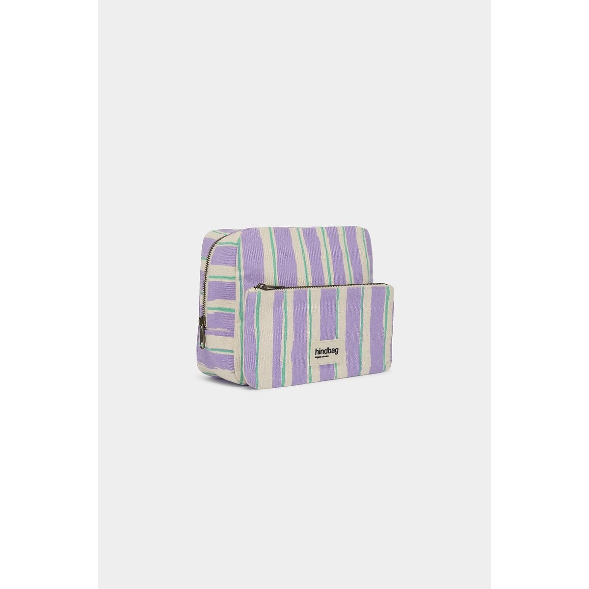 Gestreiftes XL-Necessaire ALIX violett gestreift fantasie, HINDBAG