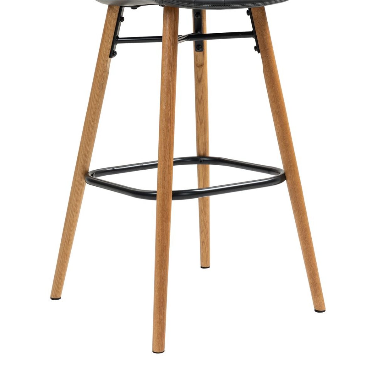 Chaise snack PU noir, ZAGO