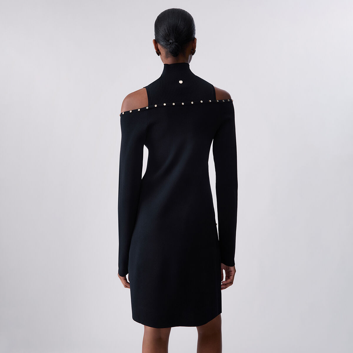 Robe courte en maille noir, LIU JO