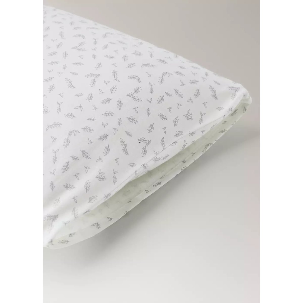 Taie d'oreiller pour lit bébé en coton imprimé à fleurs 30x50 cm écru, MANGO HOME
