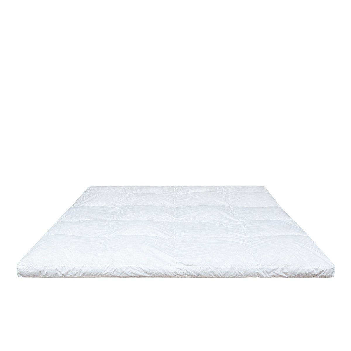 Surmatelas Tranquilité 160x200 cm Duvet et plumettes de canard neuf blanc, BELLECOUR