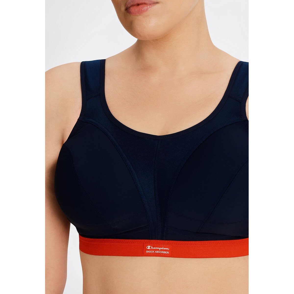 Brassière sport Active D+ Classic maintien extrême bleu foncé, CHAMPION SHOCK ABSORBER