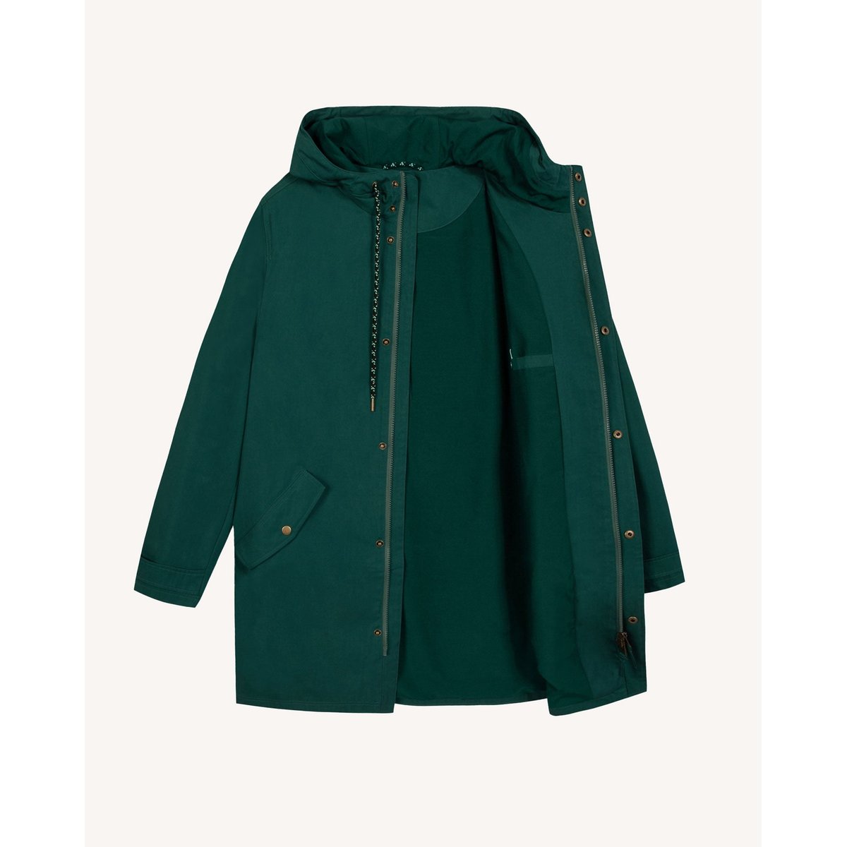 Imperméable coton GRESIGNE vert sapin, FAGUO