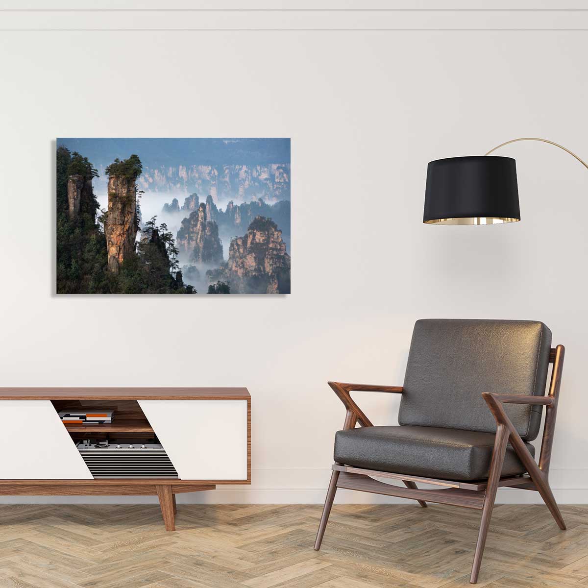 Tableau Roches en Asie tableau alu dibond, HEXOA
