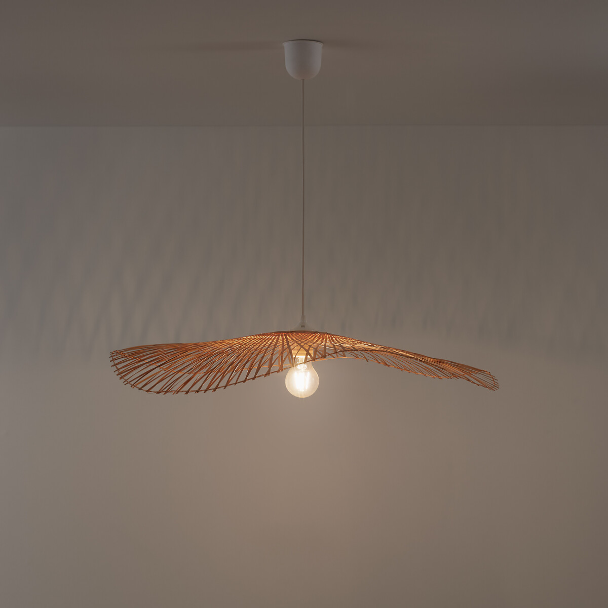 Lámpara de techo de bambú aéreo Ø70 cm, Ezia natural, LA REDOUTE INTERIEURS