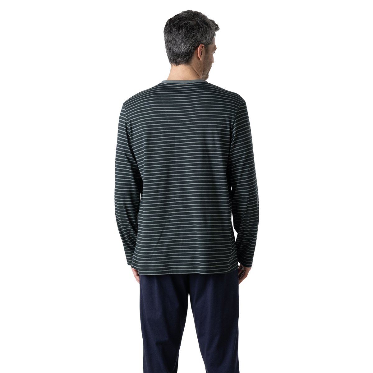 Pyjama long SMILEY vert-bleu, EMINENCE