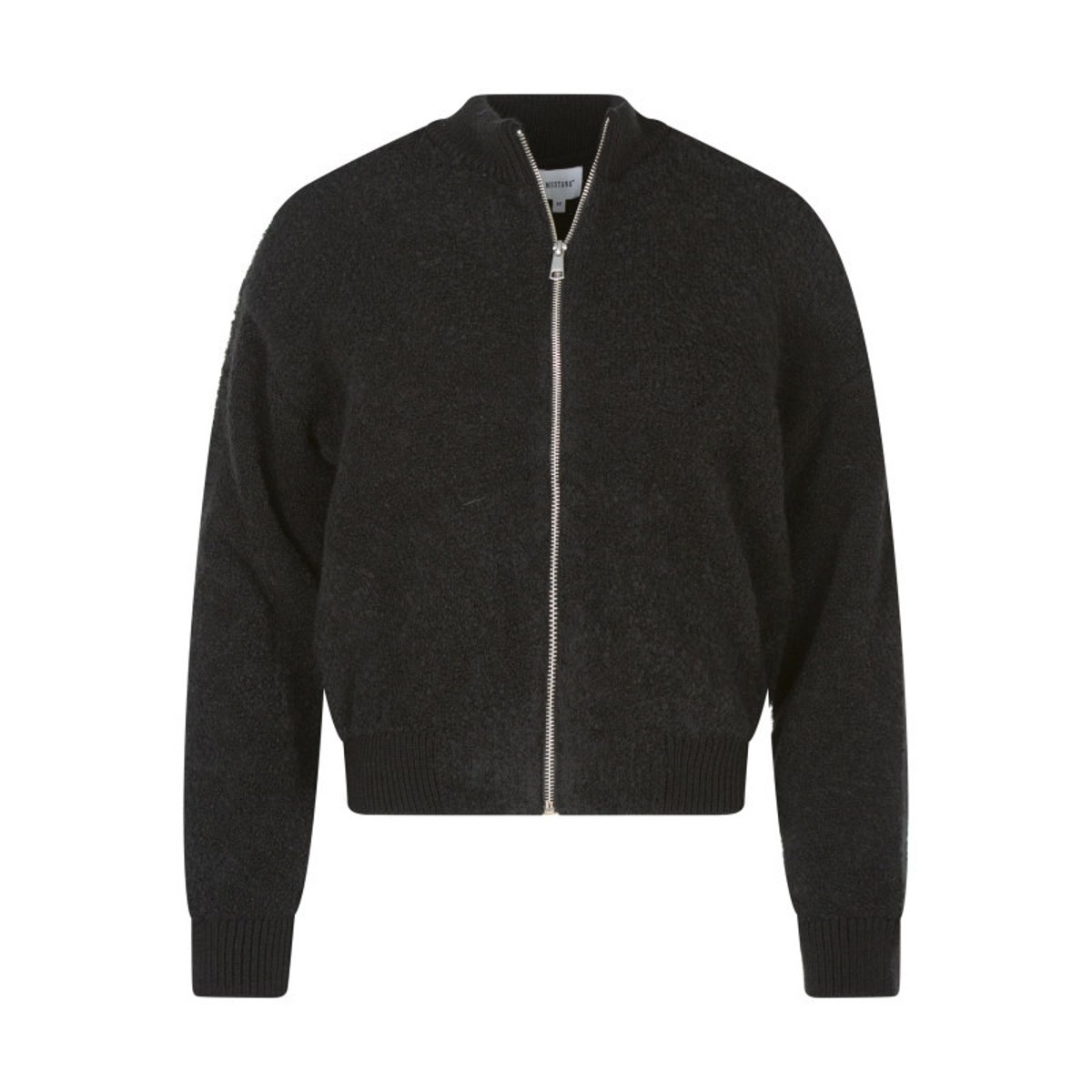 Gilet noir uni coupe cropped avec un col montant et des manches longues noir, MUSTANG
