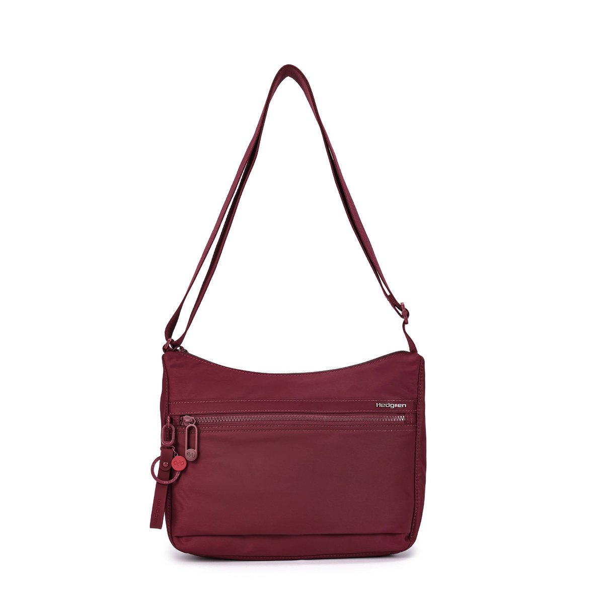 Sac bandoulière urbain avec protection RFID maroon banner, HEDGREN